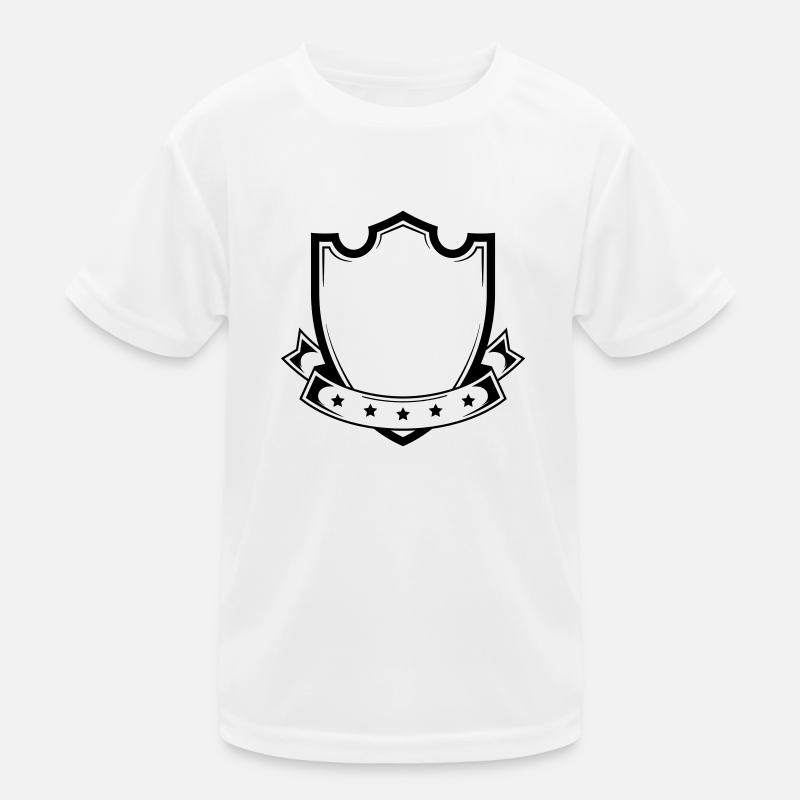 wappen leer schild form Kinder Funktions-T-Shirt