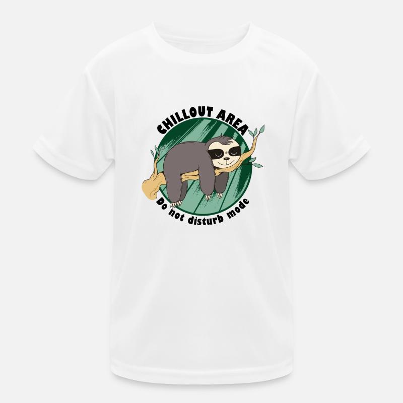 Sloth Chilling Do Not Disturb Sleeping Resting Kids Functional T-Shirt