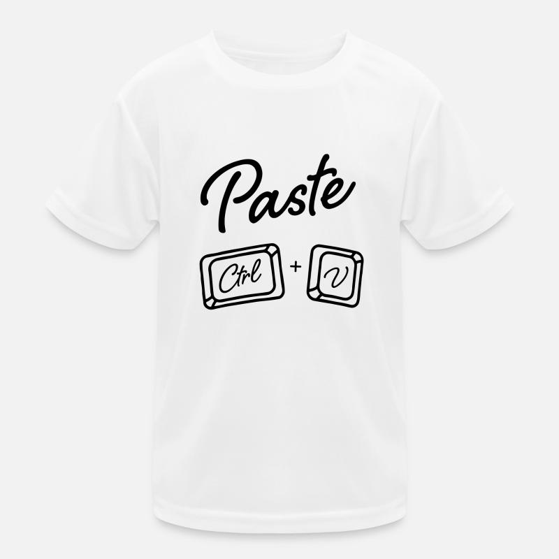 Eltern und Kind Outfit Paste Ctrl + V Einfügen Kinder Funktions-T-Shirt