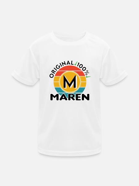 Maren - Kinder Funktions-T-Shirt - Weiß