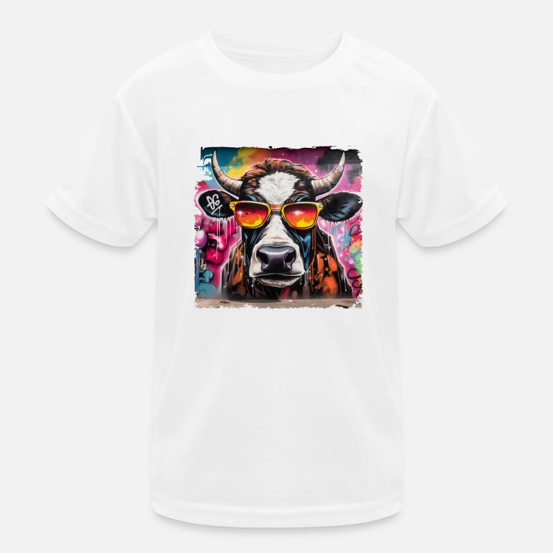 Conception d’agriculteurs avec vache pour les agriculteurs et les constructeurs T-shirt sport Enfant