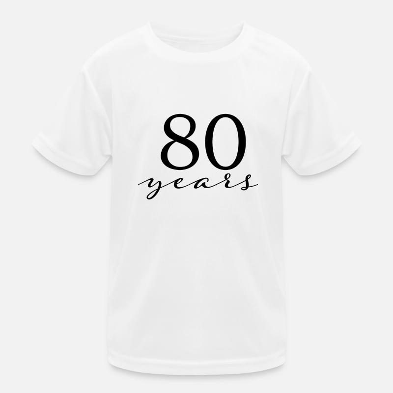 80 Jahre Kinder Funktions-T-Shirt