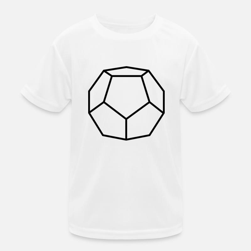 black dodecahedron Kids Functional T-Shirt