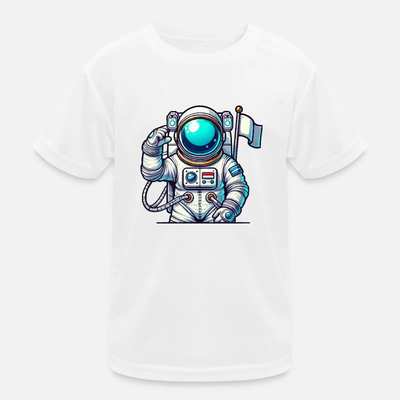 Spaceman Comic Astronaut Kids Functional T-Shirt