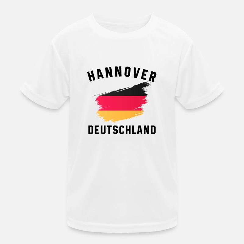 Germany Flag - Creative Brush Stroke Design Kids Functional T-Shirt