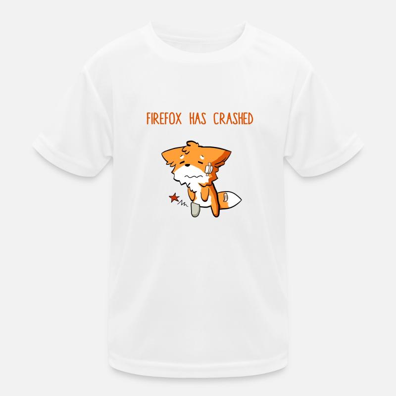 Firefox has crashed funny Kinder Funktions-T-Shirt