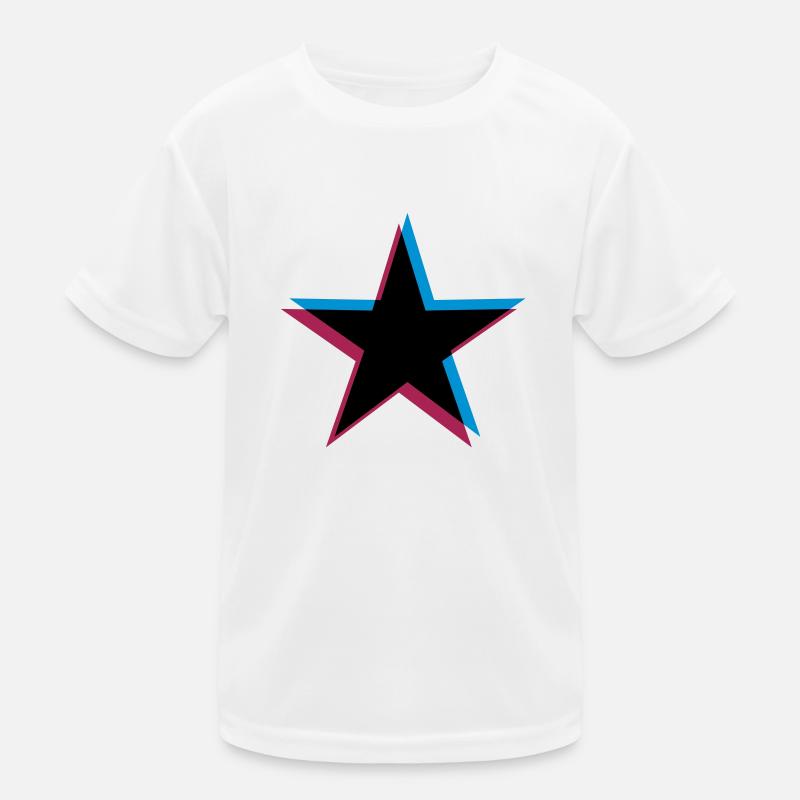 Star 3D effect Kids Functional T-Shirt