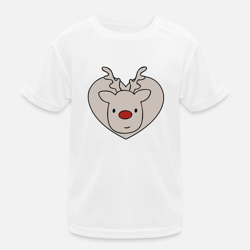 Rudolf Reindeer Kids Functional T-Shirt