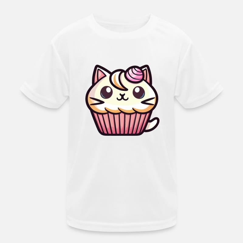 Chat muffin T-shirt sport Enfant
