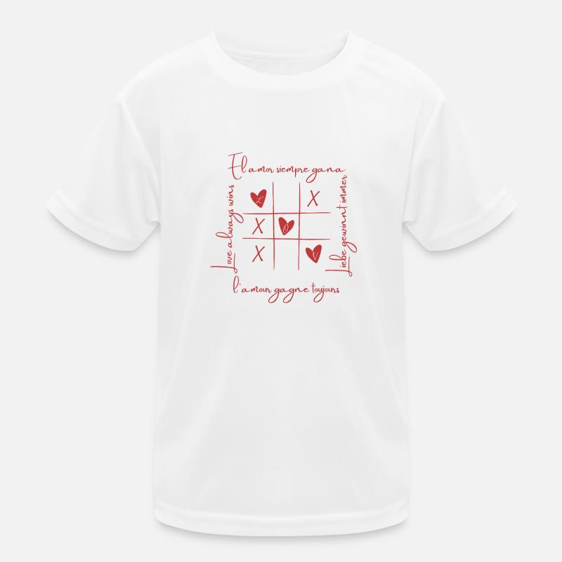 Saint Valentin love - Kids Functional T-Shirt - white