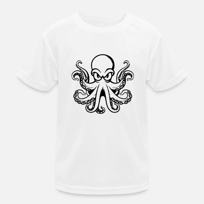 krake octopus Kinder Funktions-T-Shirt