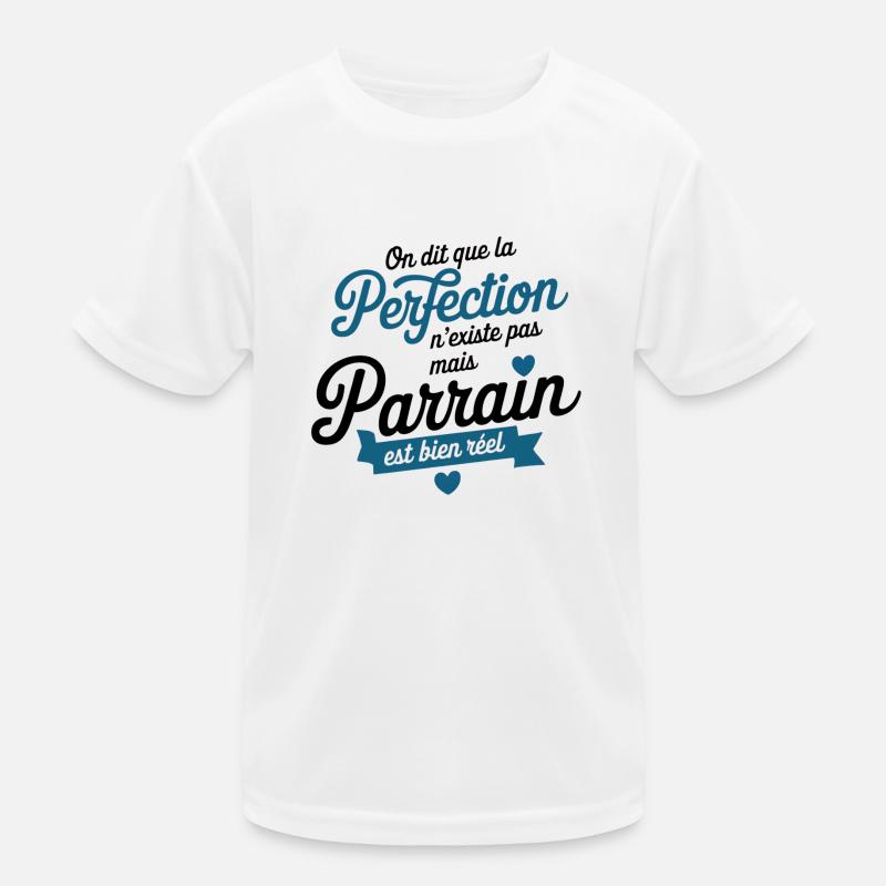 Der Pate ist echte Perfektion - Kinder Funktions-T-Shirt - Weiß