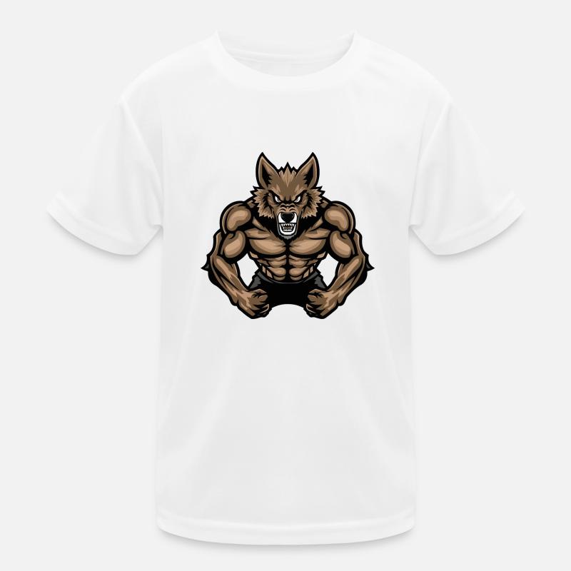 Wolf Werewolf Kids Functional T-Shirt