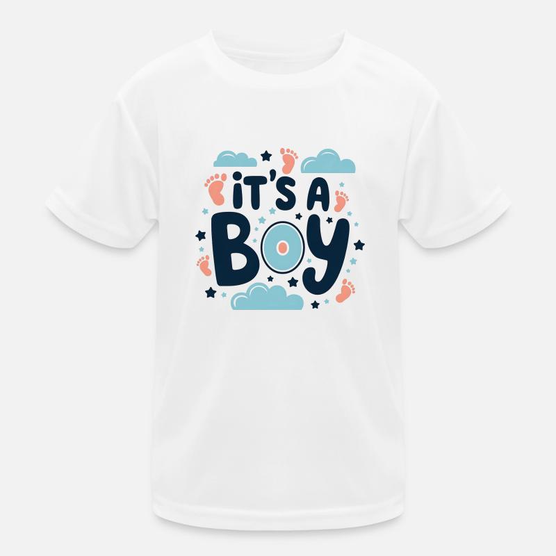 Willkommen Kleiner Junge - Es ist ein Junge Kinder Funktions-T-Shirt