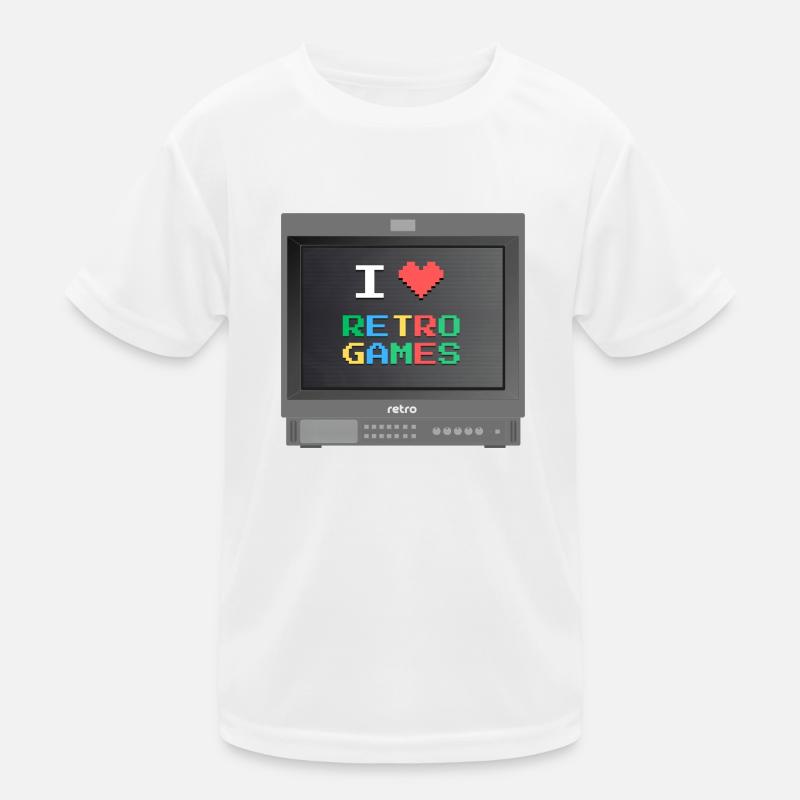 PVM Lover - Retrogames (Schwarz) Kinder Funktions-T-Shirt