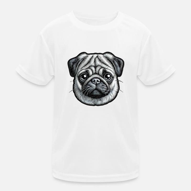 Mops – süß und gesellig Kinder Funktions-T-Shirt