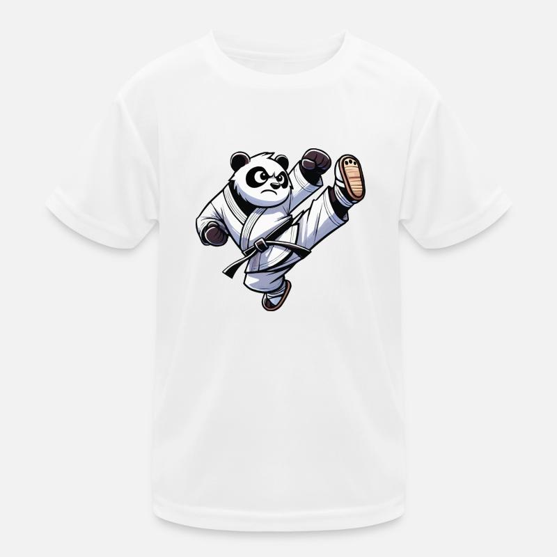 Karaté Panda Ours T-shirt sport Enfant