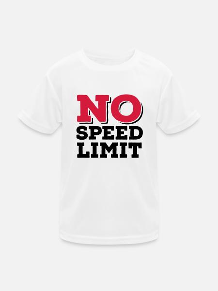 Geschwindigkeit - Kinder Funktions-T-Shirt - Weiß - Vorne