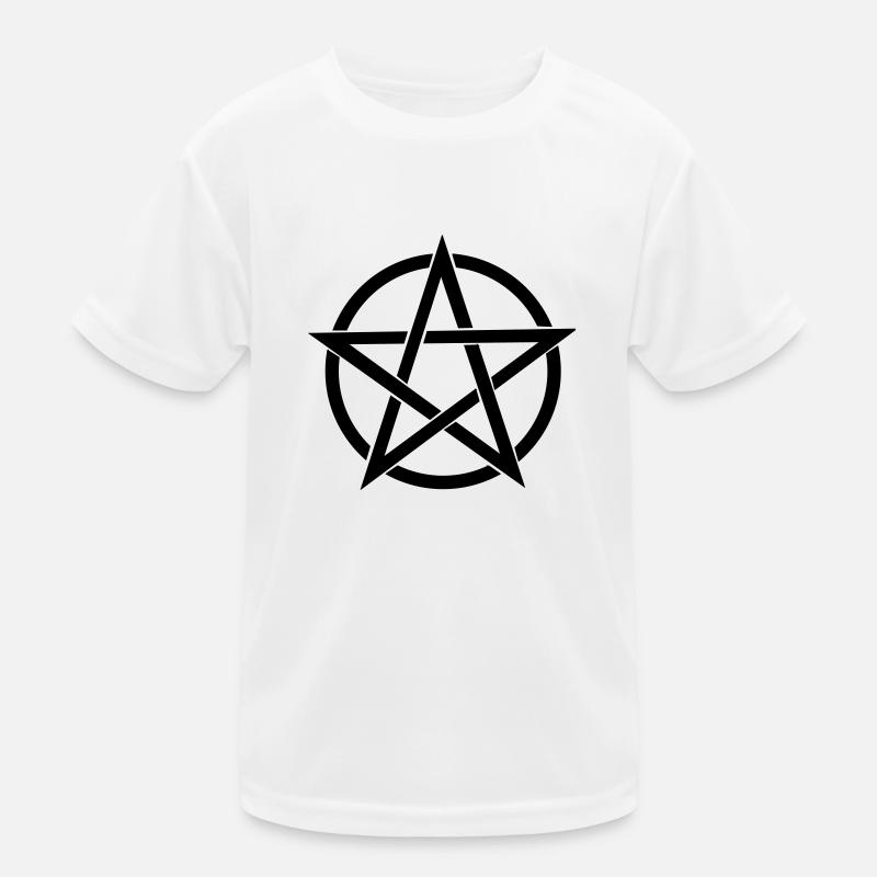 Pentagramm Wicca Kinder Funktions-T-Shirt
