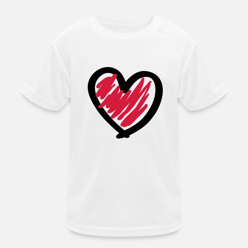 heart_design_f2 T-shirt sport Enfant