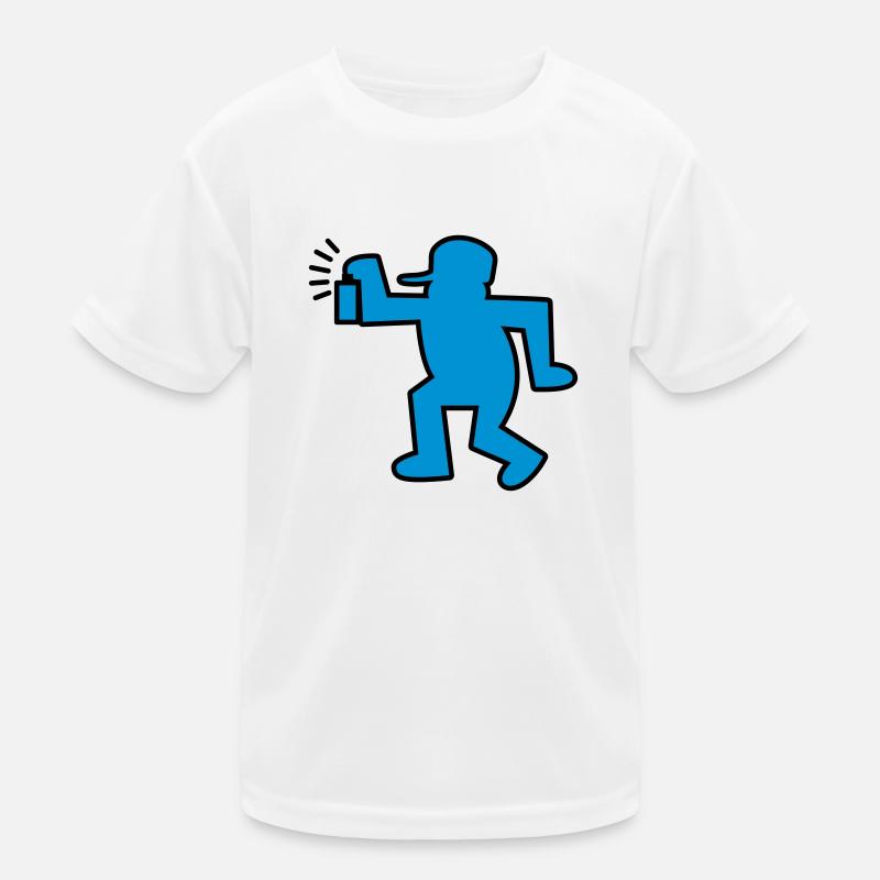 Graffiti-Mann Kinder Funktions-T-Shirt