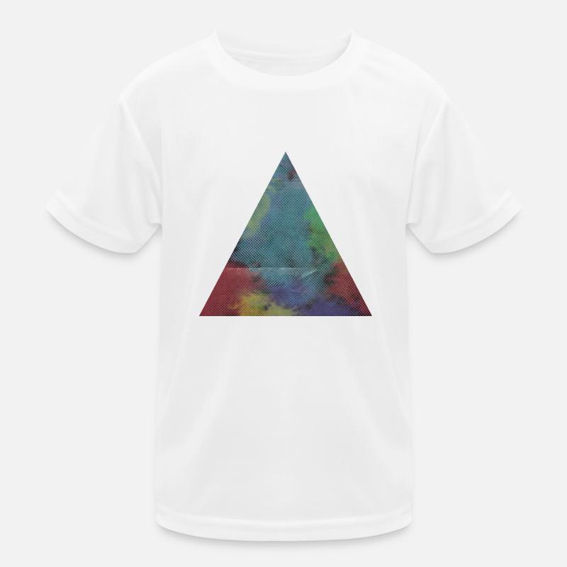 Triangle avec une structure colorée bande dessinée T-shirt sport Enfant