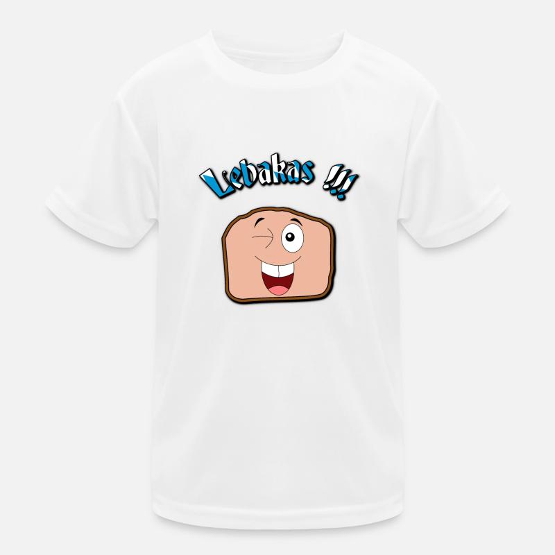 Lebakas / Leberkäse / Fleischkäse V2 - Kinder Funktions-T-Shirt - Weiß