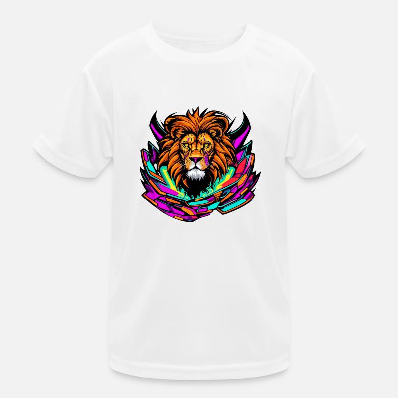 Herz und Seele eines Löwen Kinder Funktions-T-Shirt