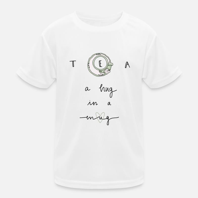 Tea a hug in a mug Kinder Funktions-T-Shirt