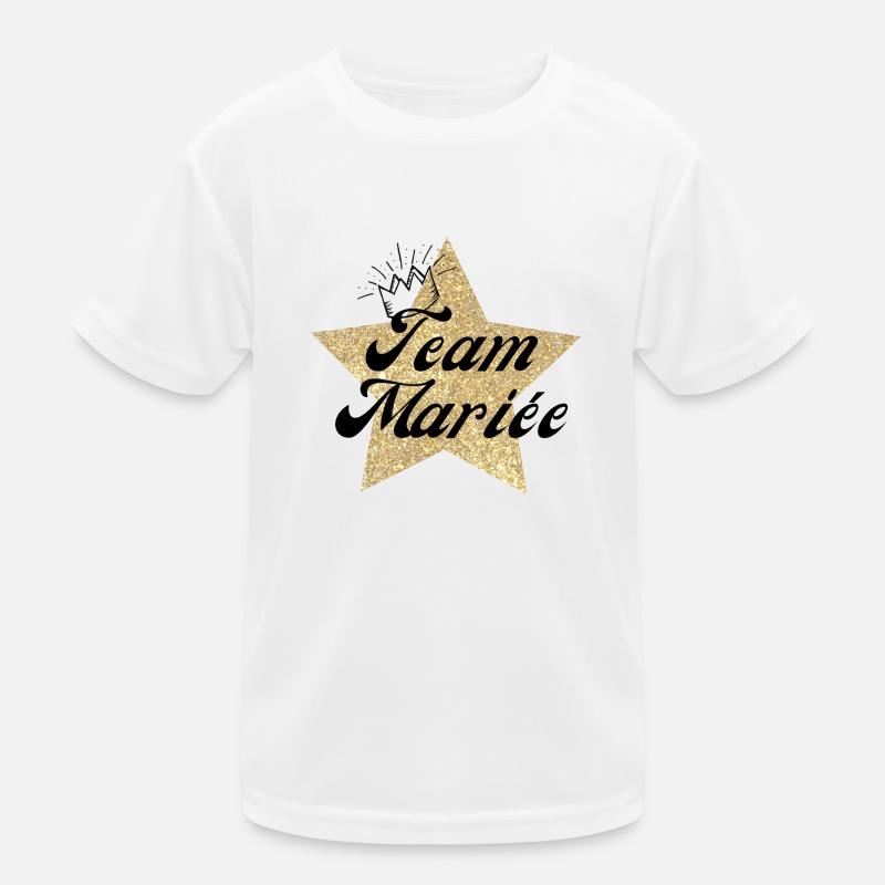 Team the Star Bride - Brautgeschenk Kinder Funktions-T-Shirt