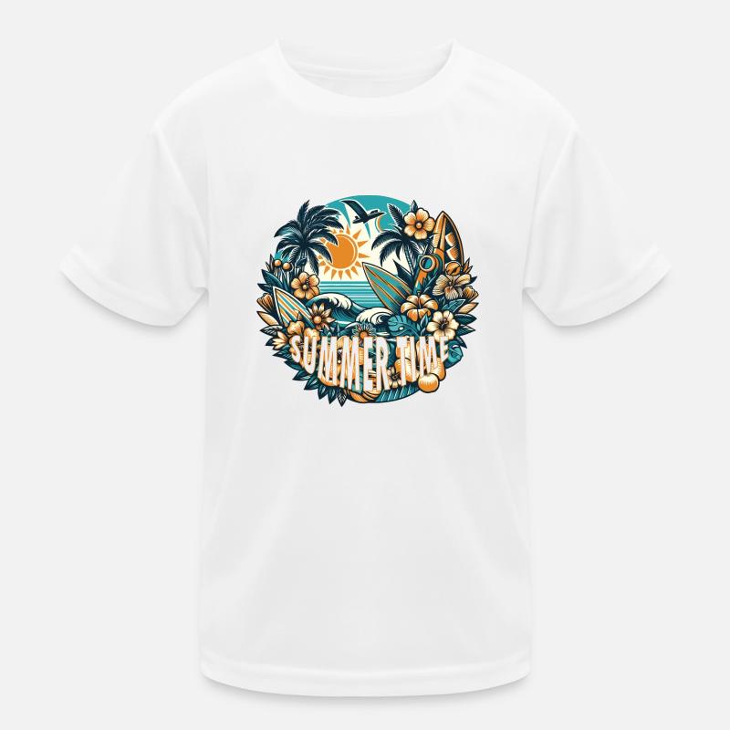 Summer Time Kids Functional T-Shirt