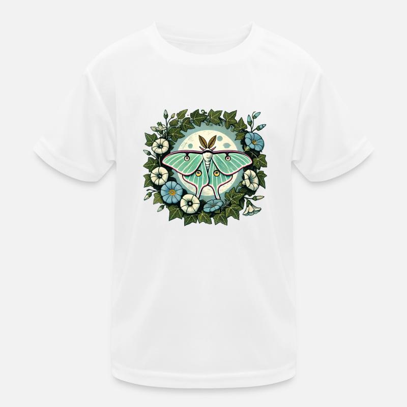 Luna Moth Kids Functional T-Shirt