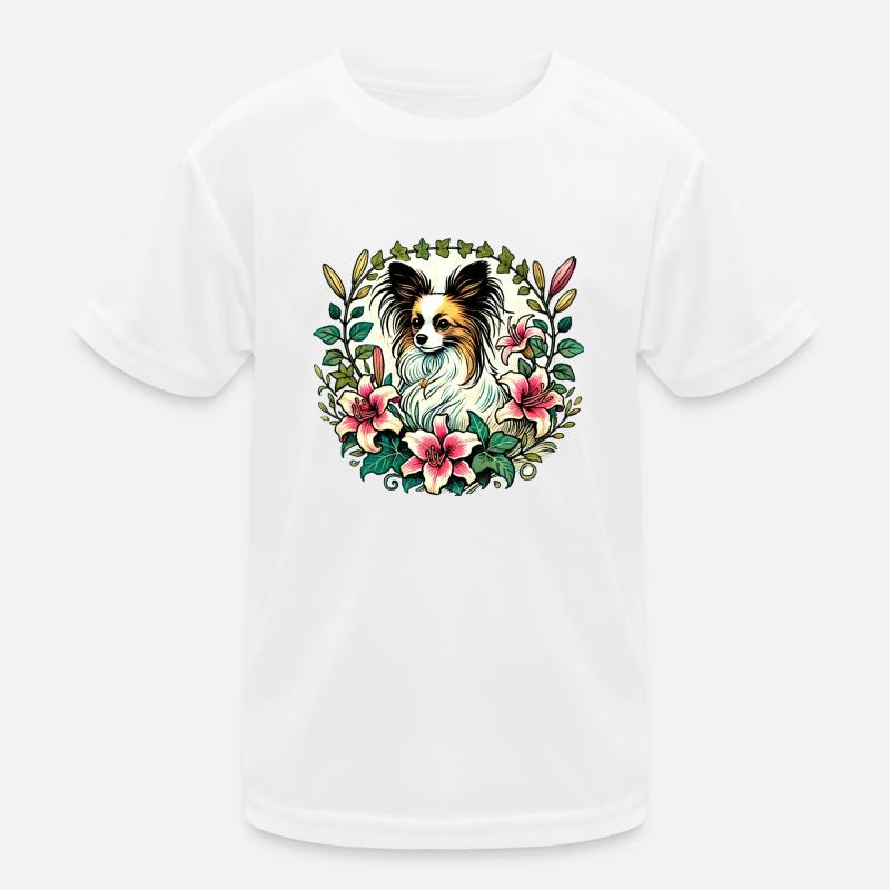 Chien Papillon T-shirt sport Enfant