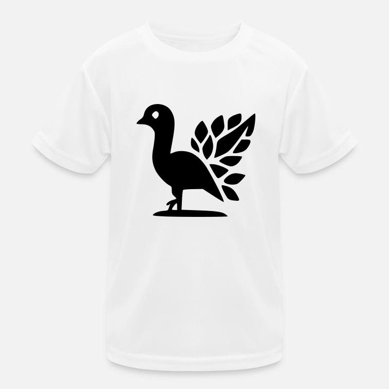 Pfau Kinder Funktions-T-Shirt