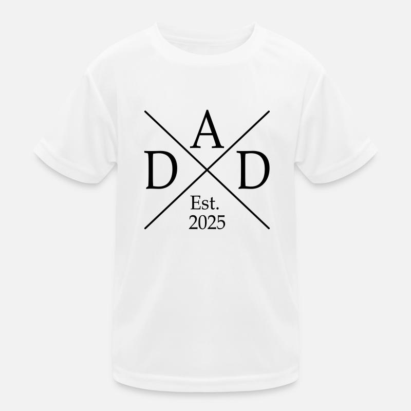 Dad Est 25 Kids Functional T-Shirt