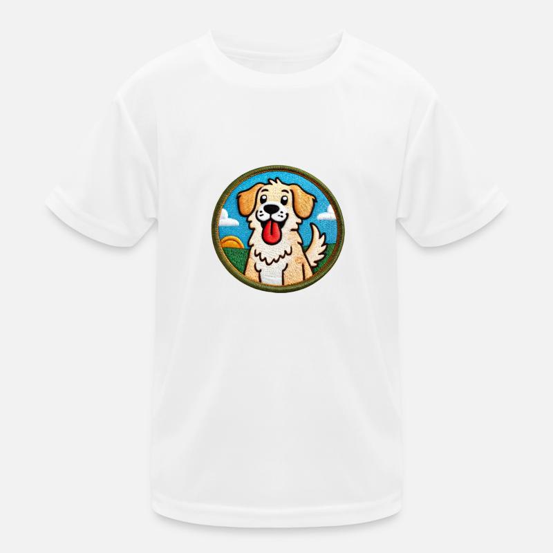 Cute Dog Kids Functional T-Shirt