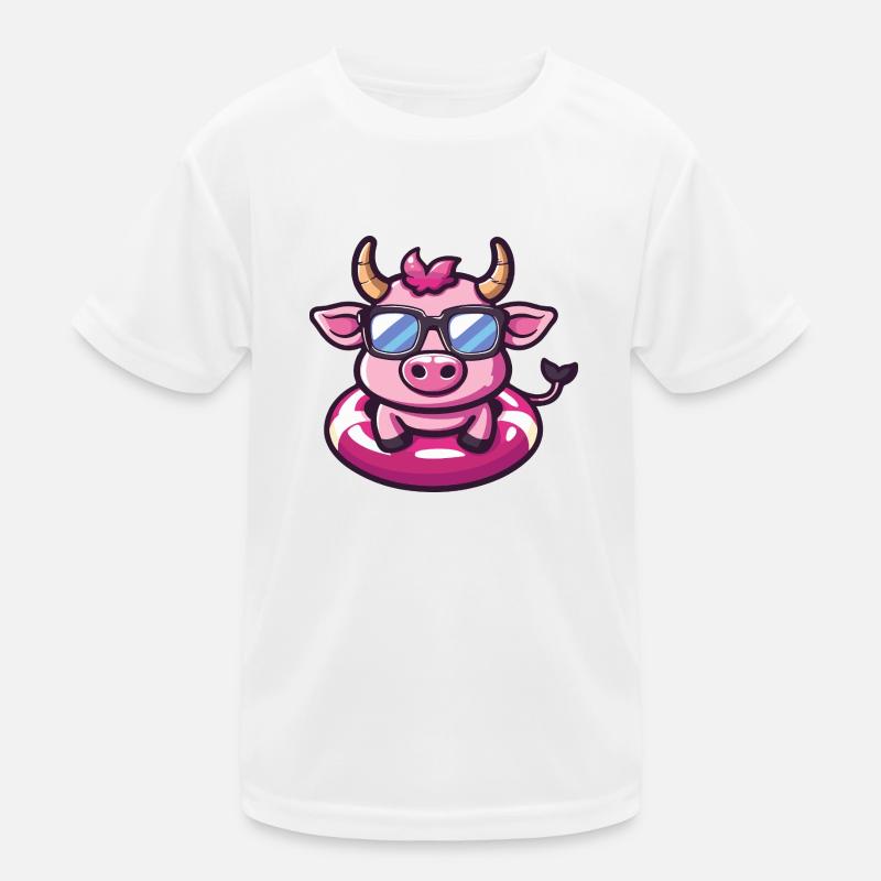 Stier Comic Cool Kinder Funktions-T-Shirt