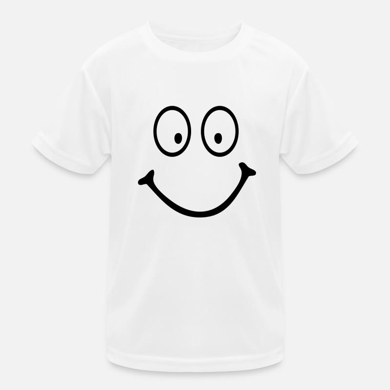 smiley Kinder Funktions-T-Shirt