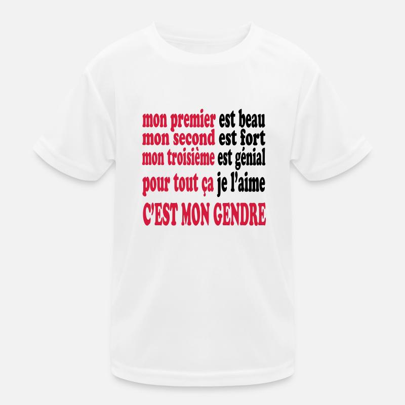 Mon gendre est beau Kinder Funktions-T-Shirt