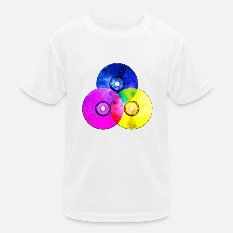 Colourful CDs (triangle) Kids Functional T-Shirt