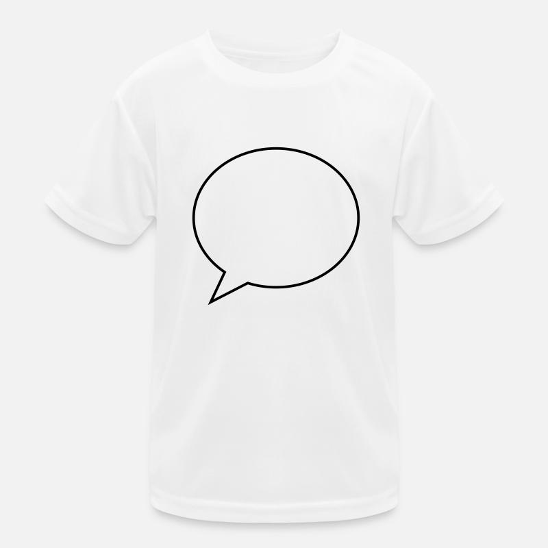sprechblase symbol Kinder Funktions-T-Shirt