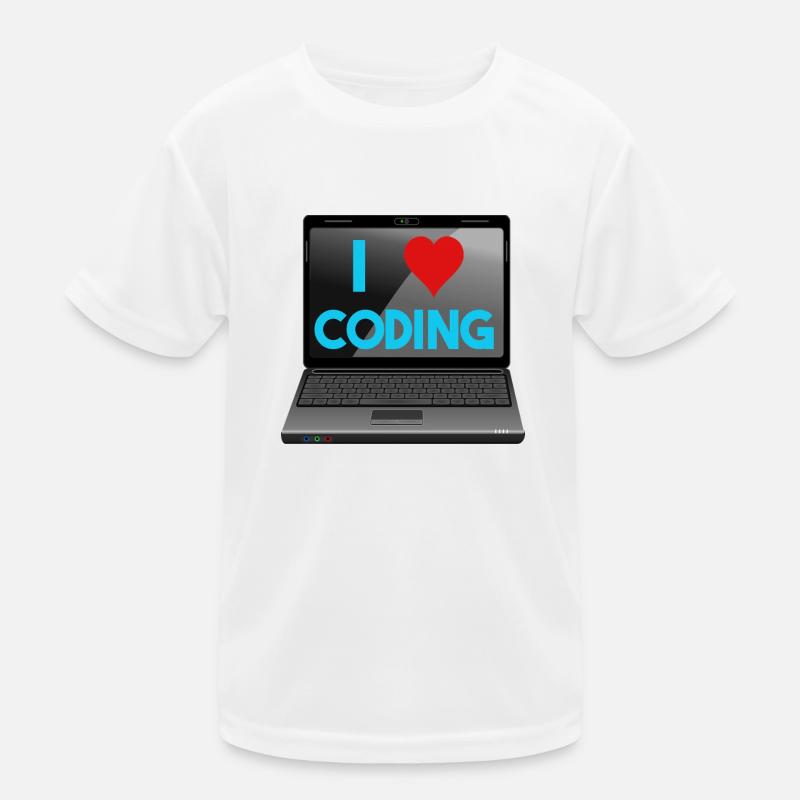 Programmieren, Programmierer, Informatiker - Kinder Funktions-T-Shirt - Weiß
