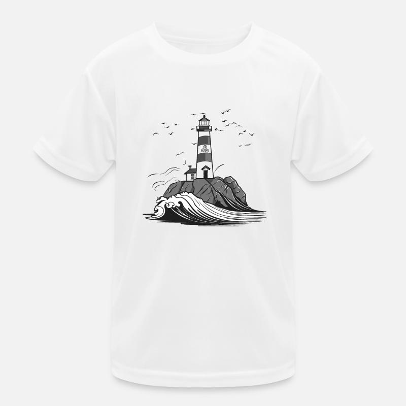 Bretonischer Leuchtturm #4 Kinder Funktions-T-Shirt