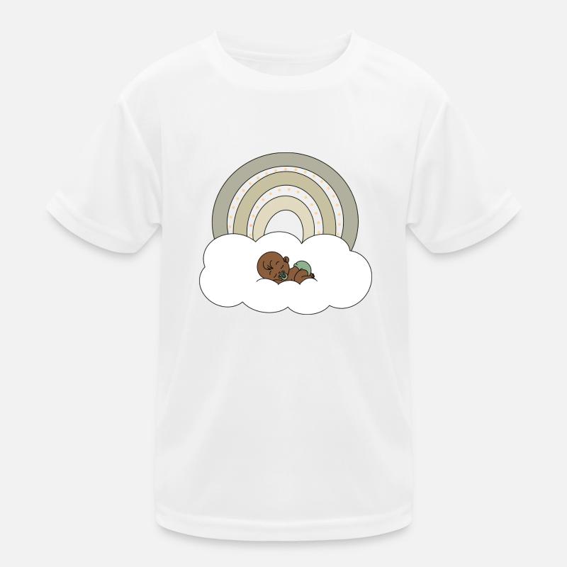 Regenbogen Baby Kinder Funktions-T-Shirt