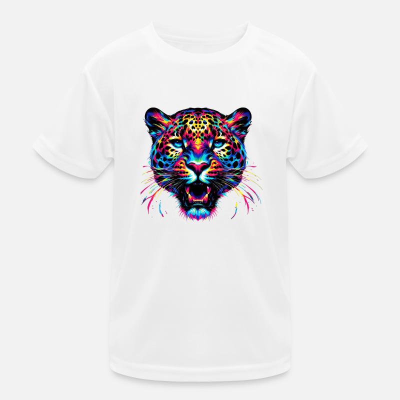 Leopard Kinder Funktions-T-Shirt