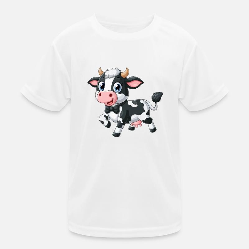 Vache heureuse T-shirt sport Enfant