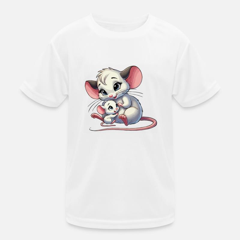 Souris mère avec enfant T-shirt sport Enfant