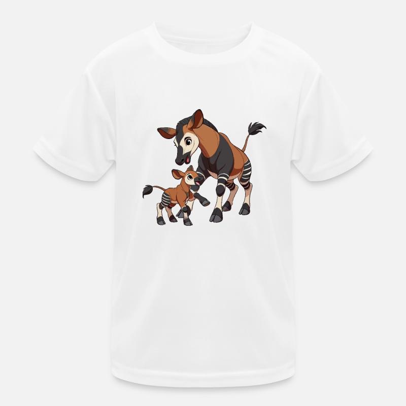 Mère et enfant à okapis T-shirt sport Enfant