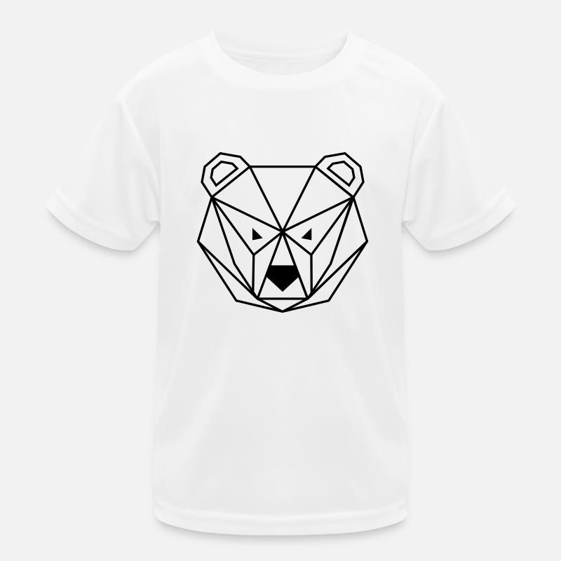 Bear outline Kinder Funktions-T-Shirt