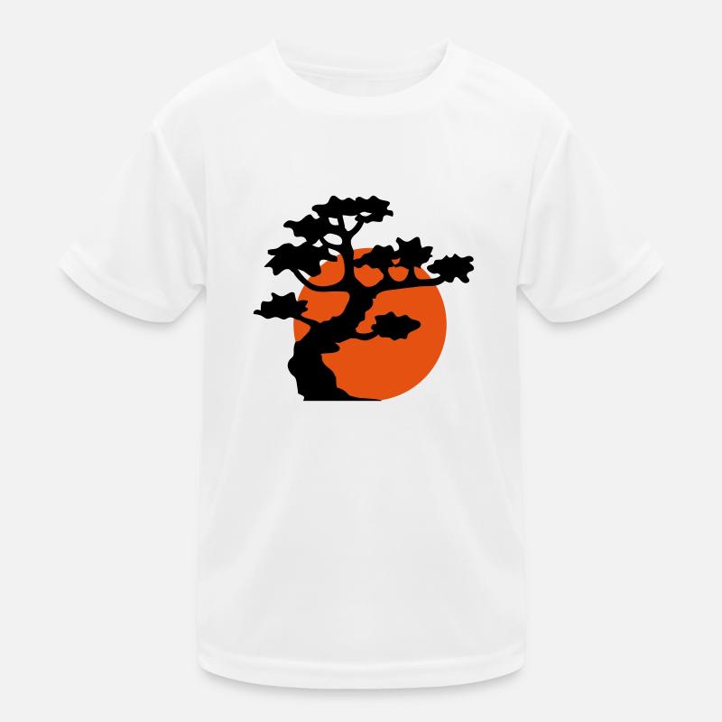 sun evening moon night tree decoration cool gaertn Kids Functional T-Shirt
